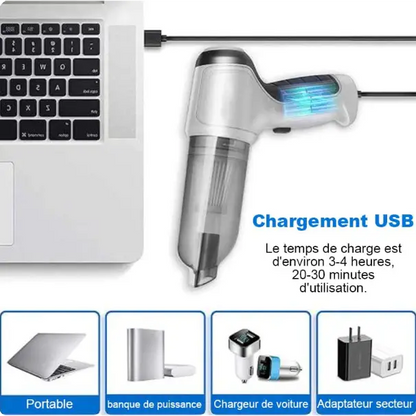Powerful Wireless Car Vacuum Cleaner