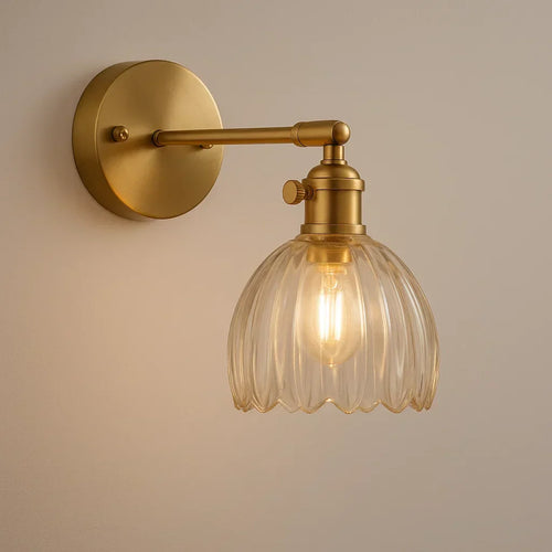Tulip-Shaped Retro Wall Lamp – Vintage Accent Lighting