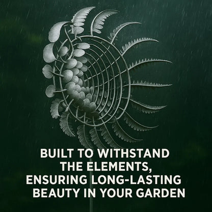Kinetic Metal Wind Spinner Windmill for Outdoor Garden Decor - Anti-Rust