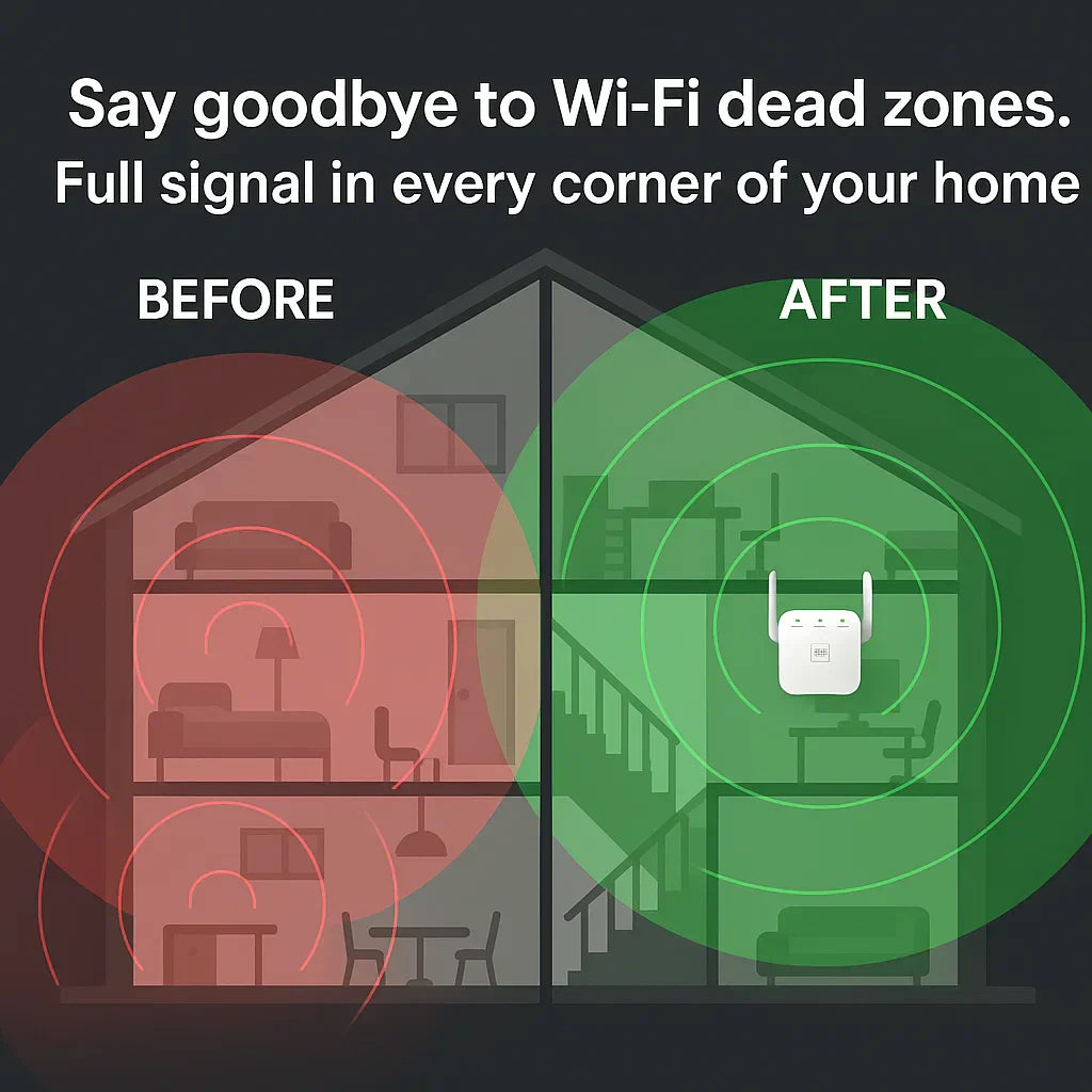 Reliable Whole-House Coverage with High-Speed WiFi Signal Booster