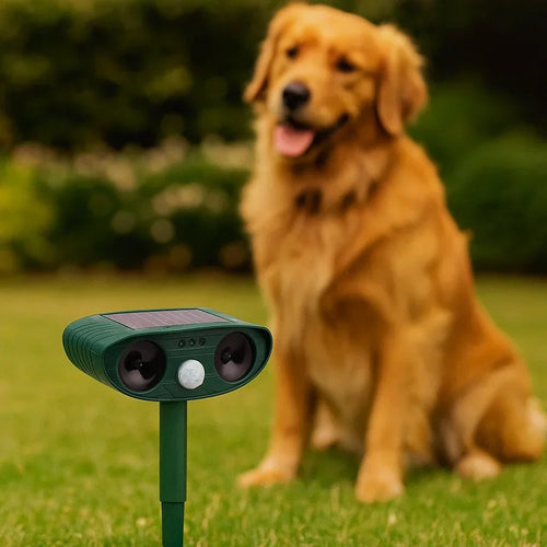 Solar-Powered Ultrasonic Animal Repeller