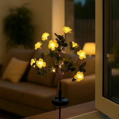 Solar-Powered Outdoor Flower Lights