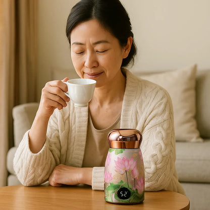 Smart Thermal Mug with Elegant Japanese Design