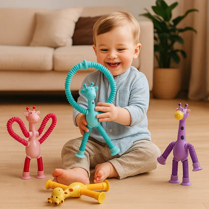 Baby Toy Giraffe with Sensory Suction Cups