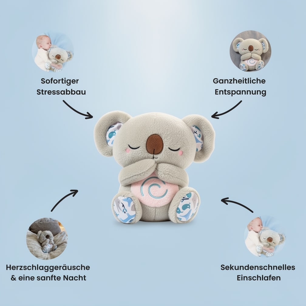 Breathable Plush Toy | Koala Stuffed Animal for Relaxation & Sleep Aid