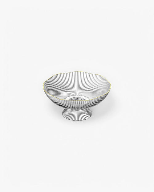 Stylish Fruit Bowl with Gold Detailing – Chic Design