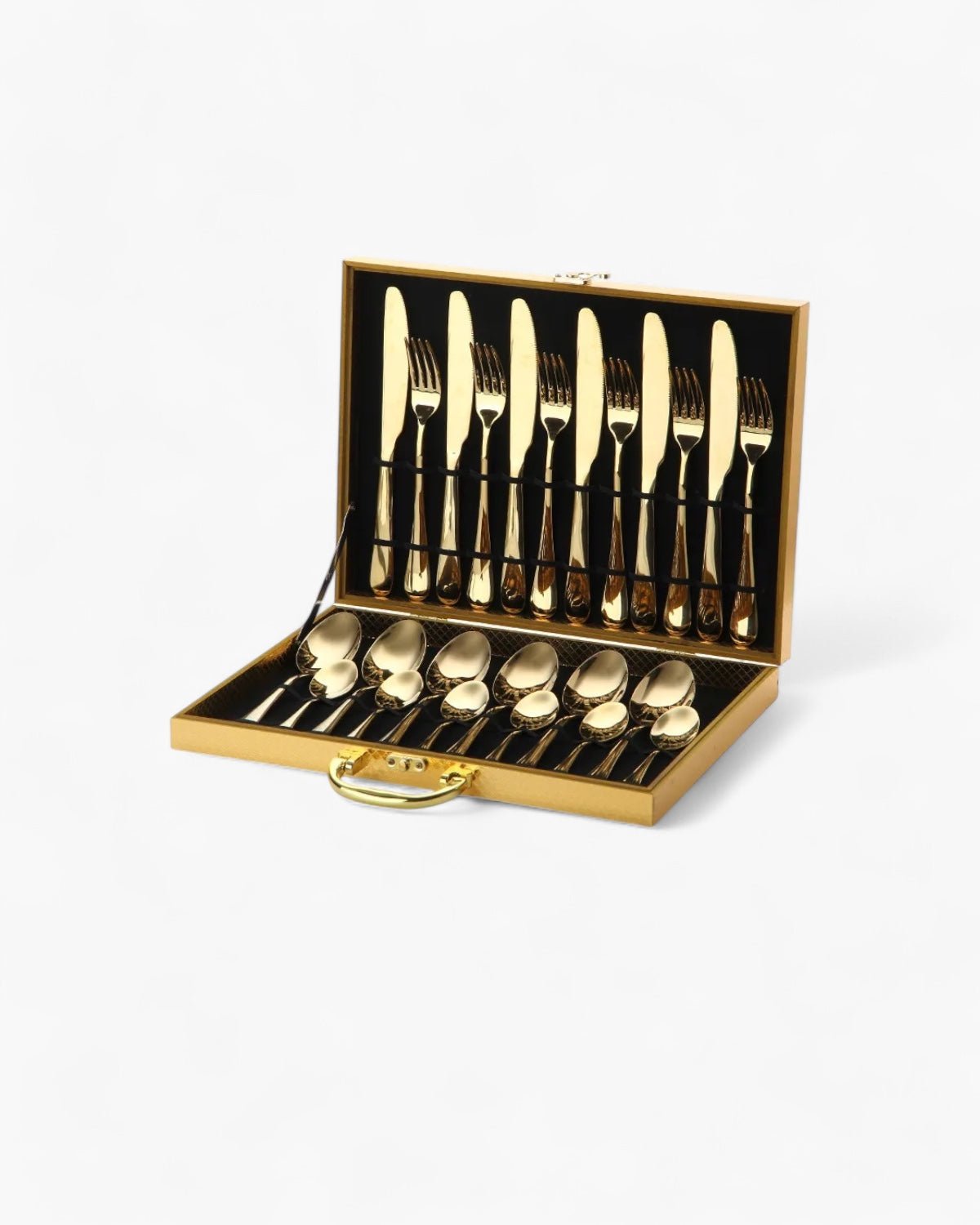 Elegant Cutlery Set with Gold Finish – Luxe Design