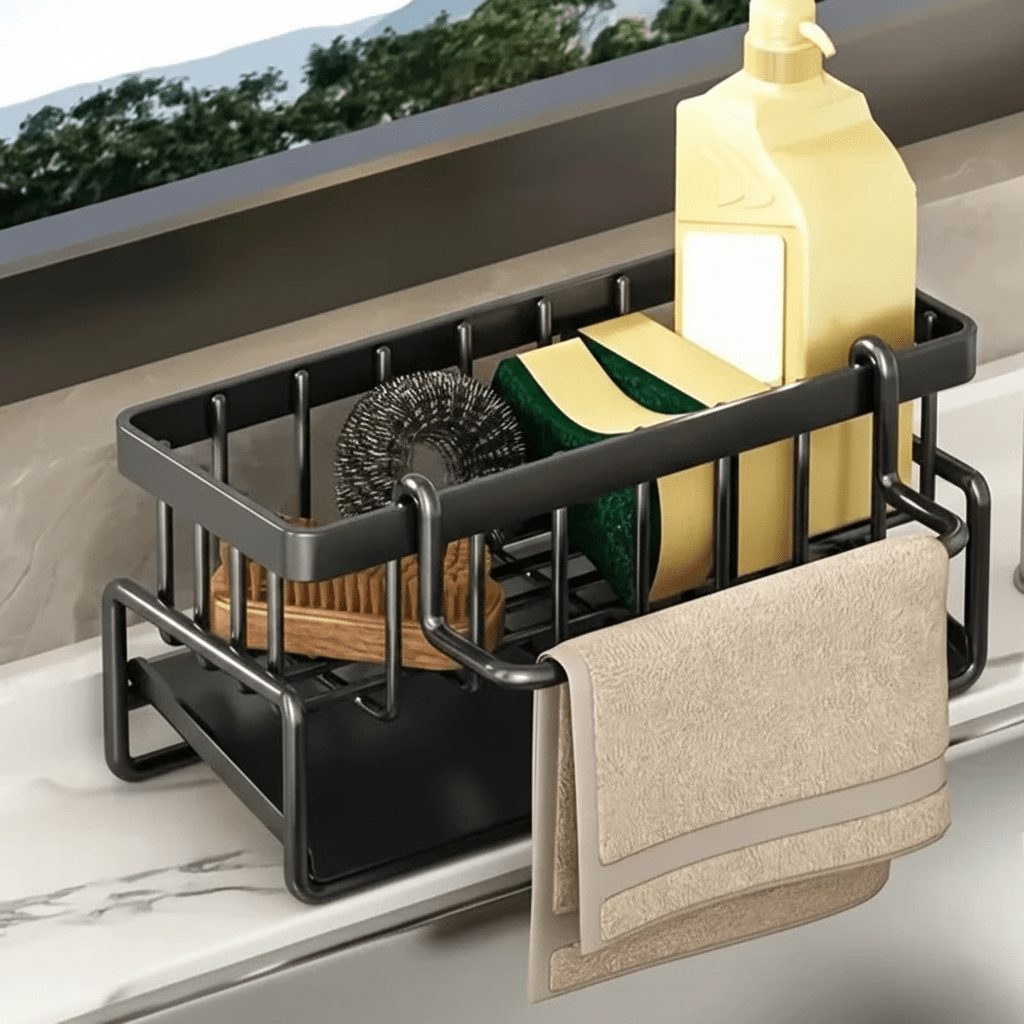 Kitchen Organizer in Stainless Steel – Chic Storage Solution