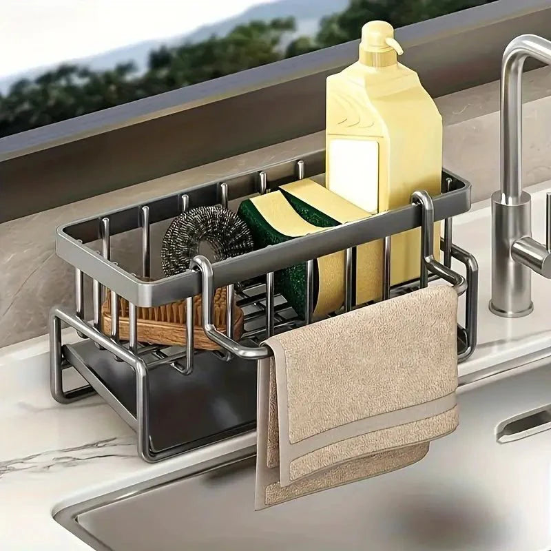 Kitchen Organizer in Stainless Steel – Chic Storage Solution