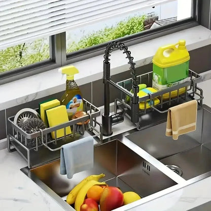 Kitchen Organizer in Stainless Steel – Chic Storage Solution