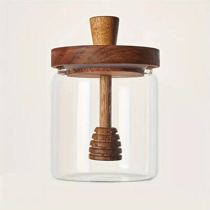 Rustic Honey Jar – Elegant Addition for Your Kitchen