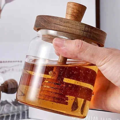 Rustic Honey Jar – Elegant Addition for Your Kitchen