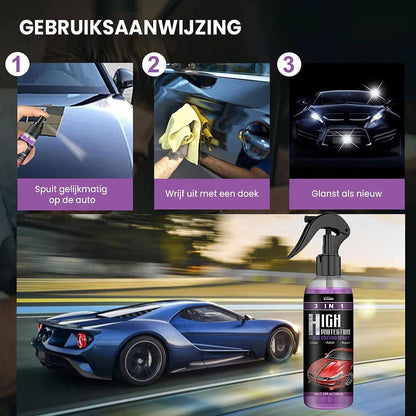 3-in-1 Nano Ceramic Coating Spray for Cars | Buy 1 Get 2 Free