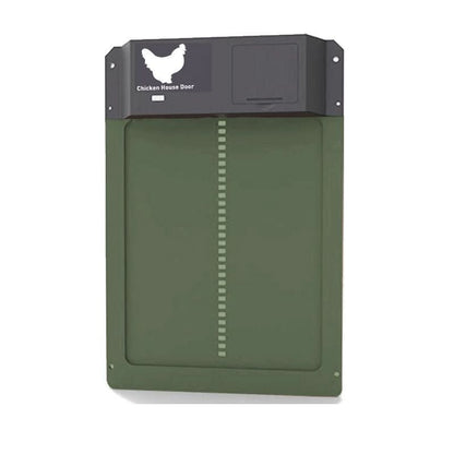 Smart Coop Guardian Door with Light Activation & Security Features