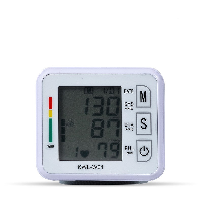 Smart Wrist Blood Pressure Tracker with LCD and Heart Rate Monitor