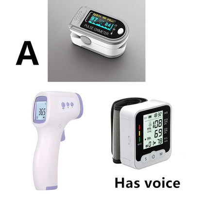 Smart Wrist Blood Pressure Tracker with LCD and Heart Rate Monitor