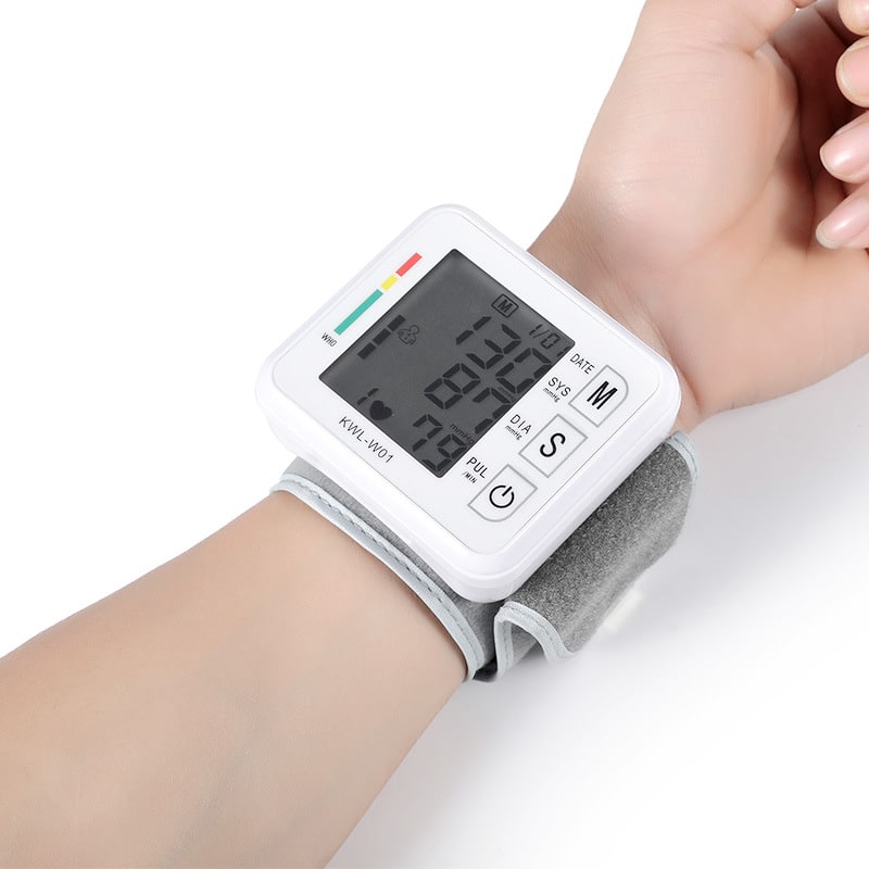 Smart Wrist Blood Pressure Tracker with LCD and Heart Rate Monitor
