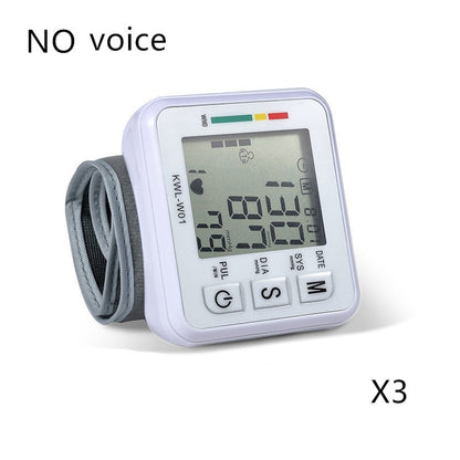 Smart Wrist Blood Pressure Tracker with LCD and Heart Rate Monitor