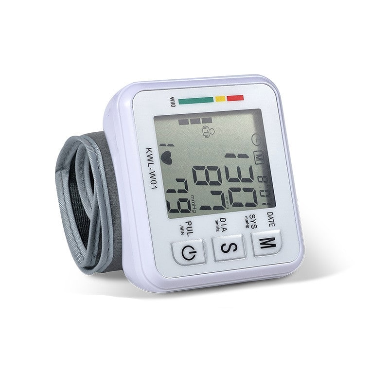 Smart Wrist Blood Pressure Tracker with LCD and Heart Rate Monitor