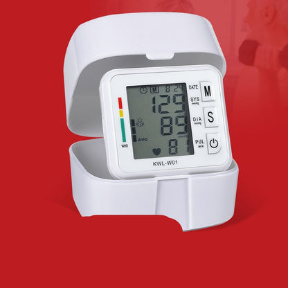 Smart Wrist Blood Pressure Tracker with LCD and Heart Rate Monitor