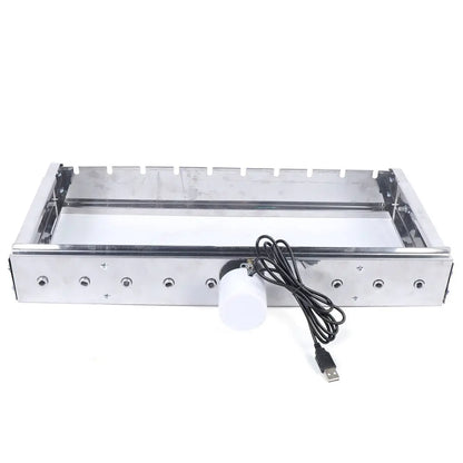 Stainless Steel BBQ Skewers Set with Automatic Rotating Rotisserie