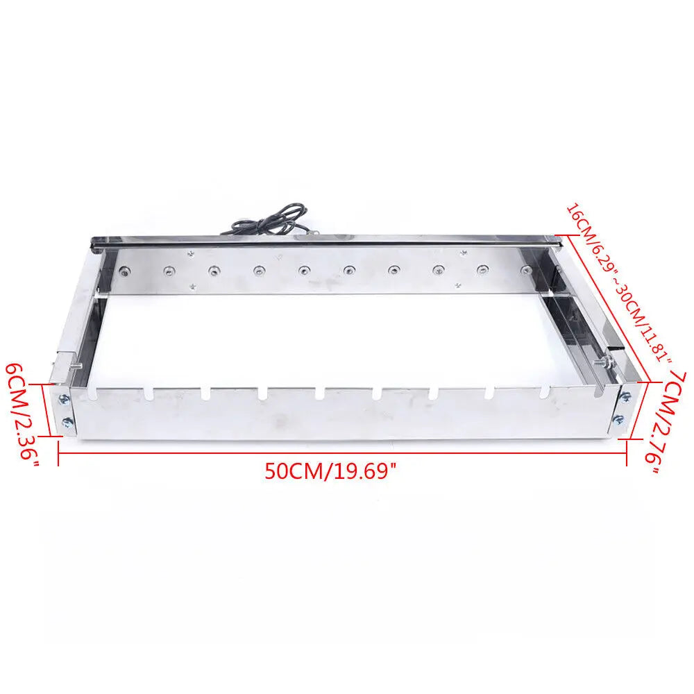 Stainless Steel BBQ Skewers Set with Automatic Rotating Rotisserie