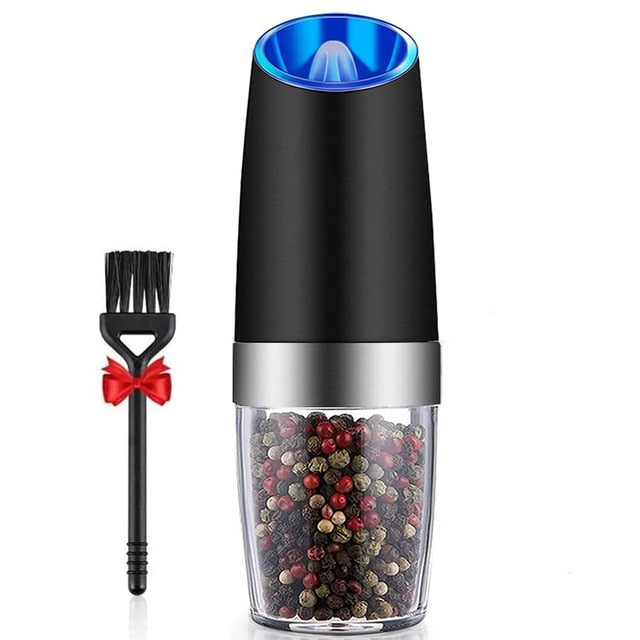 Adjustable Electric Spice Mill with LED Light - Automatic Grinder