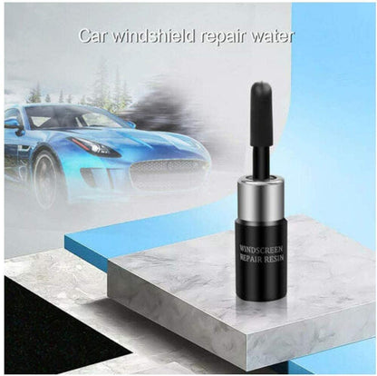 Windshield Chip and Scratch Repair Fluid for Automotive Glass
