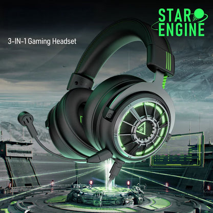 PC Gaming Headset Featuring 7.1 Surround Sound Audio