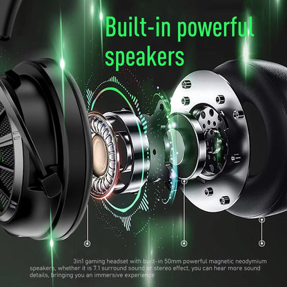 PC Gaming Headset Featuring 7.1 Surround Sound Audio