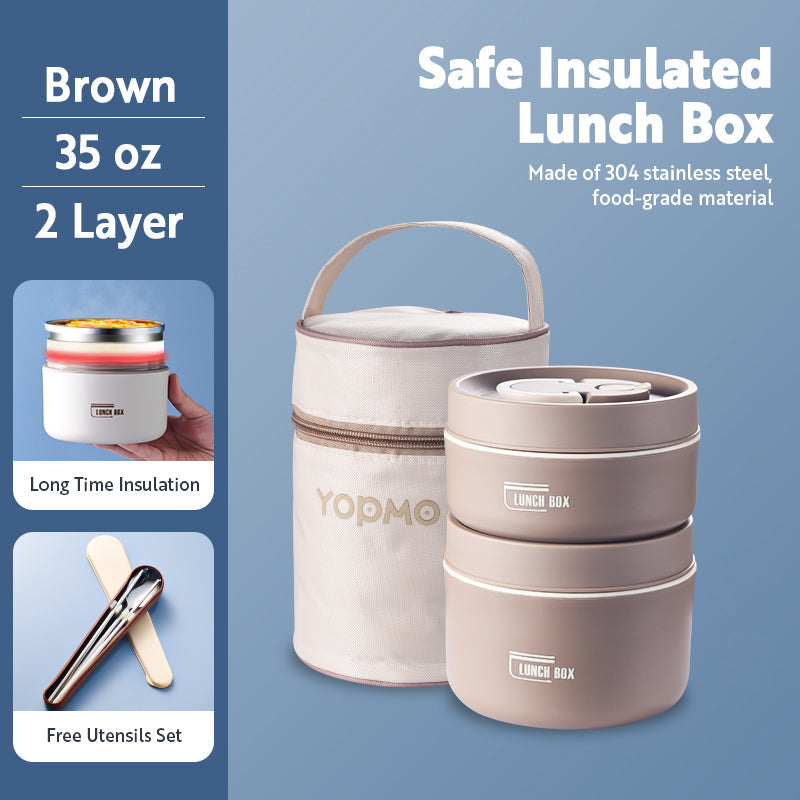 Portable Insulated Meal Carrier for On-the-Go Dining