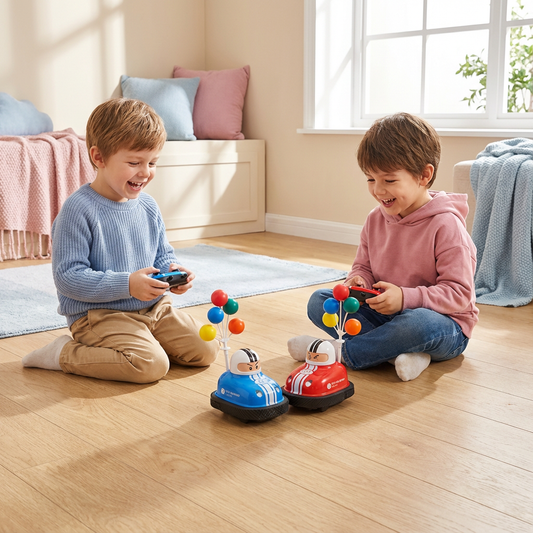 Kids' Toy Bumper Cars with Spinning Feature