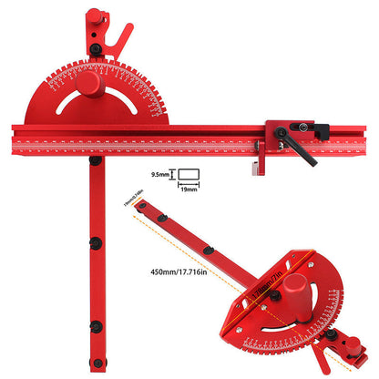 Adjustable Angle Miter Gauge | Precise Aluminum Construction