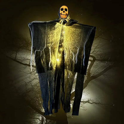 Hanging LED Skull Spirit Decoration for Halloween - 57 x 80 cm