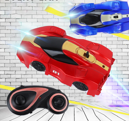 Remote-Controlled Racing Car Toy for Wall Climbing and Ceilings