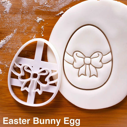 Easter Bunny Cookie Cutter | Plastic Baking Mold | Child-Friendly Bake Tool