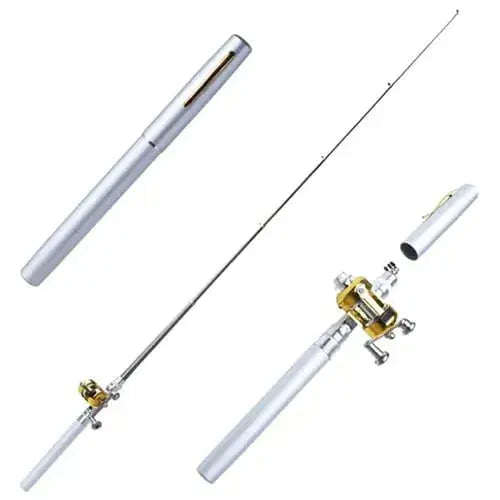 Compact Travel Fishing Rod and Reel Set | Lightweight Aluminum Gear