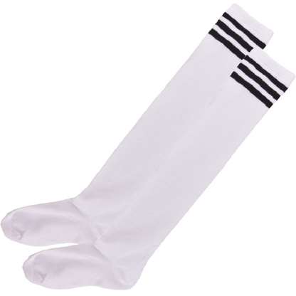 Long Thigh High Nylon Socks with Stripes for Girls