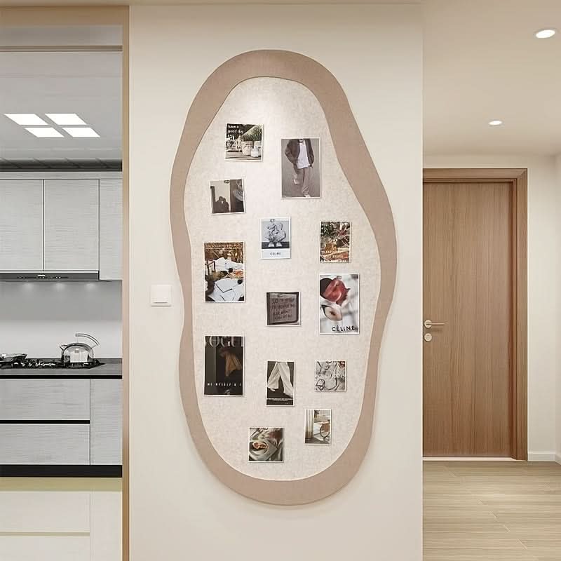Geometric Felt Board for Wall Mounting – Ideal for Notes and Photos