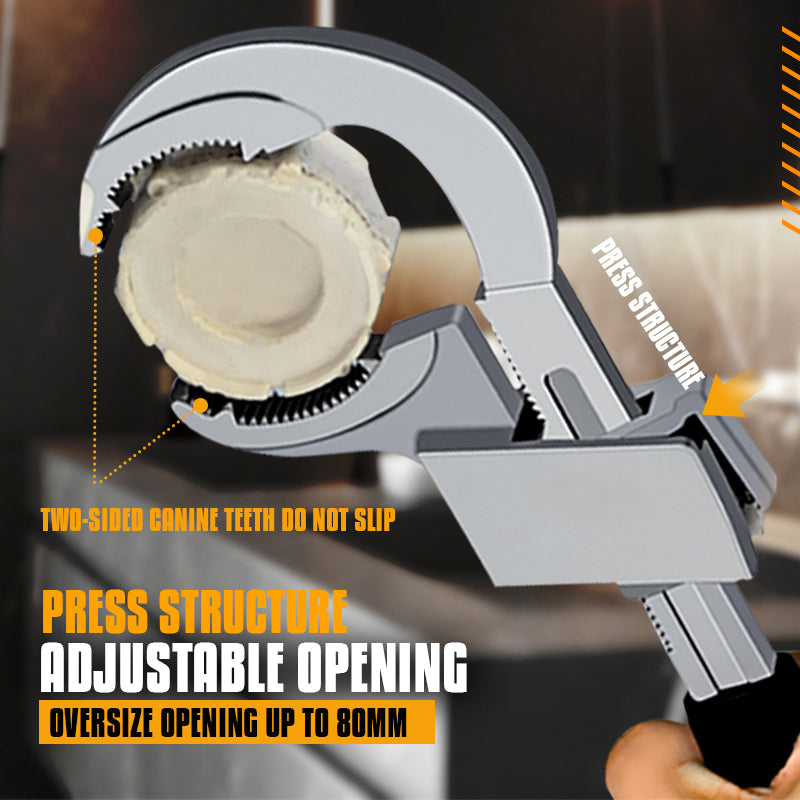Versatile Adjustable Dual-End Wrench