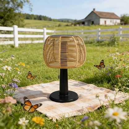 Solar Garden Lantern in Vintage Style