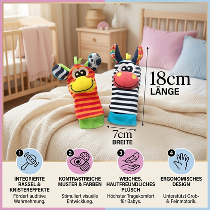 Sensory Plush Baby Socks and Bracelet