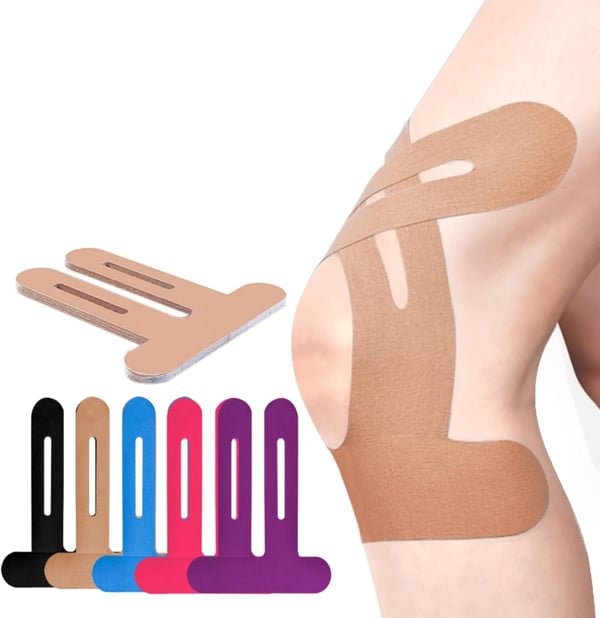 Pre-Cut Support Strips for Knee Relief | 150% Stretch & Non-Slip