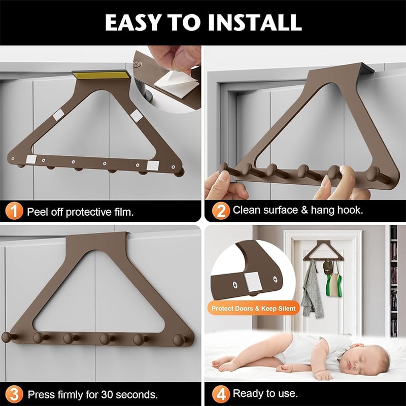 Over-the-Door Storage Rack | No-Drill Organizer for Every Room