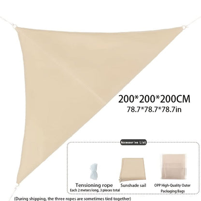 Triangle Sun Shade Sail for Outdoor Use