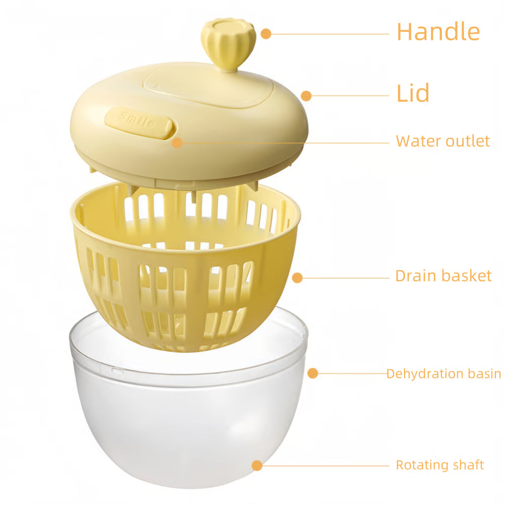 Fresh Leaf Washer – Rinse, Spin, and Store Immediately