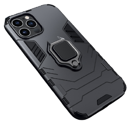 Durable Protective Case for iPhone with Mini Ring Holder Back