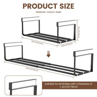 Adjustable Under-Counter Shelf | Versatile Storage Basket | Steel Frame | Extends 15.2–27.8 inches