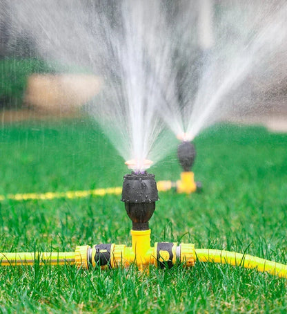 All-Angle Automatic Lawn Sprinkler System for Gardens - 65ft Coverage