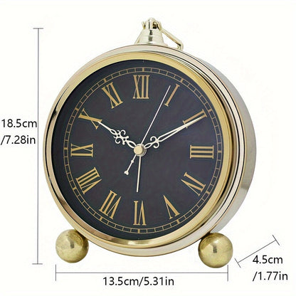 Chic Silent Analog Desk Clock for Tranquil Spaces